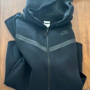 Nike Tech Black Full Zip-Up Hoodie